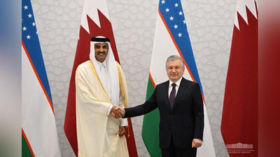 Изрображение 'В Самарканде начались основные мероприятия визита Эмира Катара в Узбекистан'