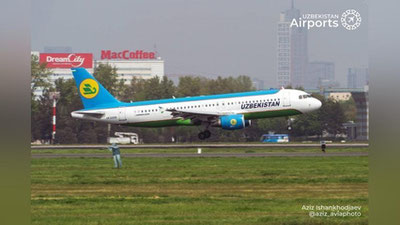 Изрображение 'Самолет рейса Москва-Наманган экстренно сел в Ташкенте'