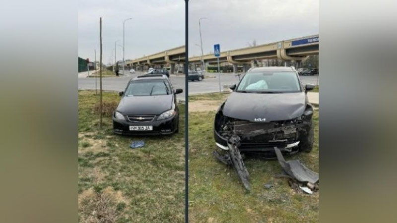 Изрображение 'В Сергели столкнулись KIA и Lacetti: пострадал один из водителей'
