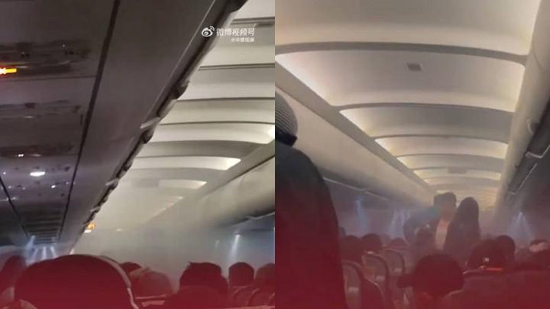Изрображение 'Самолет экстренно сел в Гонконге из-за взрыва пауэрбанка (видео)'