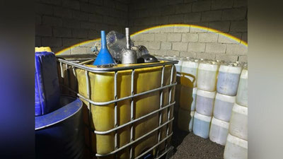 Изрображение 'В Ташкенте изъяли 5,6 тонн бензина у нелегальных торговцев'