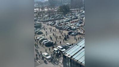 Изрображение 'Видео: алматинцы покинули здания во время сильного землетрясения'