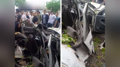 'Sirdaryoda Nexia portlab ketdi'ning rasmi