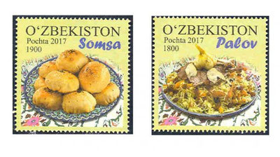 'Ош ва сомса почта маркаларида жой олди'ning rasmi