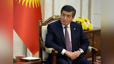 Изрображение 'Жээнбеков высказался за скорейшее строительство железной дороги "Китай -Кыргызстан - Узбекистан"'