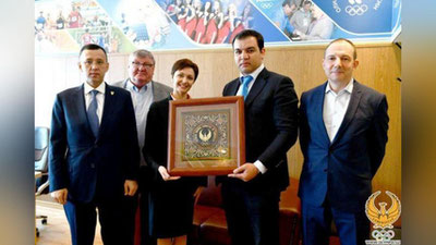 'Jasur Matchanov Moskvada rossiyalik hamkasbi bilan uchrashuv o`tkazdi'ning rasmi