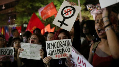 'Braziliyada prezident saylovi oldidan norozilik namoyishlari o`tkazilmoqda'ning rasmi