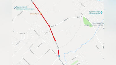 Изрображение 'СТОЛИЧНОЕ УБДД РЕКОМЕНДОВАЛО ОБЪЕЗЖАТЬ УЧАСТОК УЛИЦЫ ФАРГОНА ЙУЛИ'