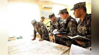 'Termiz garnizonida harbiy qismlarning jangovar shayligi tekshirilmoqda'ning rasmi