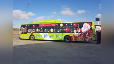 Изрображение 'АВТОБУСНЫЕ ПАРКИ ТАШКЕНТА ПОПОЛНИЛИСЬ 50-ТЬЮ АВТОБУСАМИ MAN'