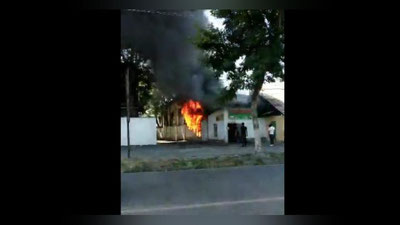 Изрображение 'В Ташкенте - новое ЧП: пожар в Яшнабадском районе (видео) '