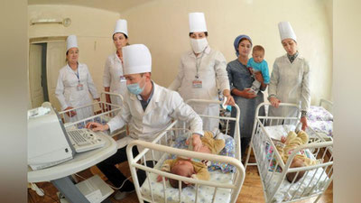 'Quvalik uch egizak chaqaloqlar sog`liqni saqlash vazirligining doimiy nazoratida'ning rasmi