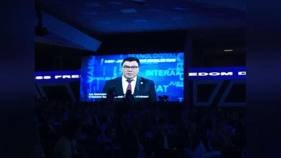 Изрображение 'СТАРТОВАЛ МЕДИА ФОРУМ: ВИЦЕ-ПРЕМЬЕР НАПРАВИЛ СВОЕ ПРИВЕТСТВИЕ (ВИДЕО)'