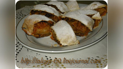 Изрображение 'РЕЦЕПТ ДНЯ: ЯБЛОЧНЫЕ ШТРУДЕЛИ'