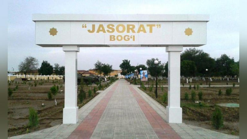'Urganch shahri markazida “Jasorat bog`i” ochildi'ning rasmi