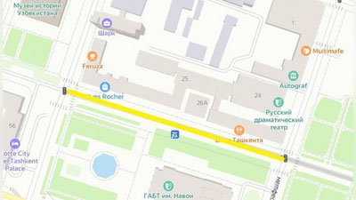 Изрображение 'Участок улицы в центре Ташкента закроют в связи с празднованием Дня профсоюзов'