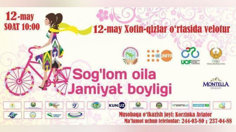 'Тошкентда «Халқаро оила куни»га бағишланган велотур ташкил қилинади'ning rasmi