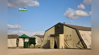 Изрображение 'На полигоне Донгуз под Оренбургом поднят флаг Узбекистана (фото, видео)'