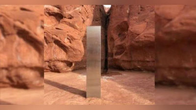 'AQShning qush qo`nmas dashtlaridan noma`lum metall ustun topib olindi (video)'ning rasmi