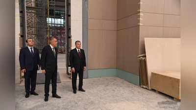 Изрображение 'Президент оценил промежуточные итоги строительства Tashkent City (фото)'