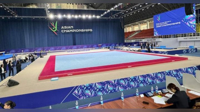 Изрображение 'В Ташкенте стартовал чемпионат Азии по спортивной гимнастике среди женщин'