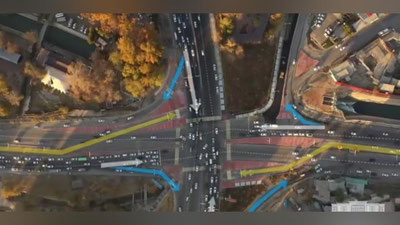 Изрображение 'Видео: Как передвигаться через перекресток улиц Ахмада Дониша, Себзар и Нурафшон?'