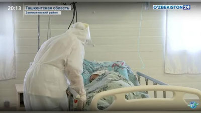 Изрображение 'Врачи из Зангиатинской больницы сообщили о спаде числа госпитализированных (видео)'