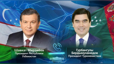Изрображение 'ГЛАВЫ УЗБЕКИСТАНА И ТУРКМЕНИСТАНА ПРОВЕЛИ ТЕЛЕФОННЫЙ РАЗГОВОР'