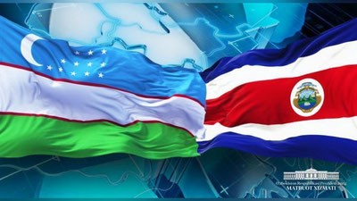 'O`zbekiston Prezidenti Kosta-Rika Prezidentini tabrikladi'ning rasmi