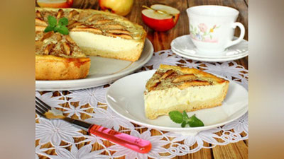 '«Ёз» пироги — олма ва творогнинг ажойиб уйғунлиги'ning rasmi