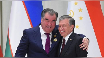 Изрображение 'Президент Узбекистана поздравил главу Таджикистана с 70-летним юбилеем'