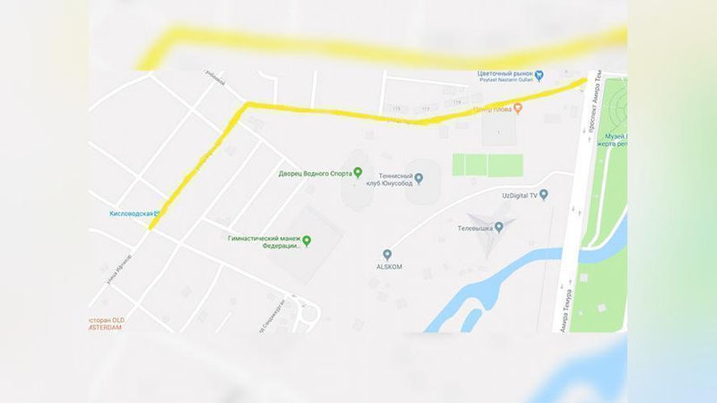 '1 avgust kuni Toshkentdagi bir qator ko`chalar yopiladi'ning rasmi