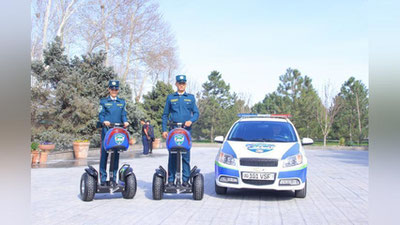 'Самарқанднинг туризм-полициячилари сегвейдан фойдаланишни бошлади (фото)'ning rasmi