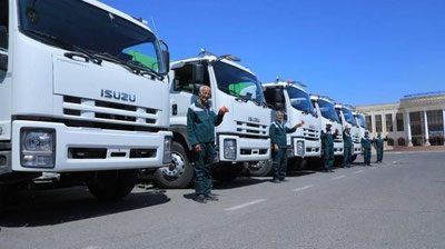 Изрображение 'Новая техника для чистоты Бухарской области'