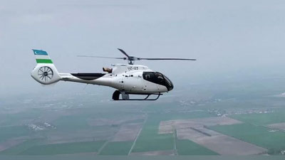 Изрображение 'В Ташкенте и области используют вертолет для облета стройплощадок новых больниц (видео)'