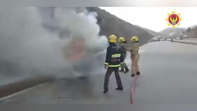 Изрображение 'На перевале "Камчик" загорелась "Нексия": видео спасательной операции'