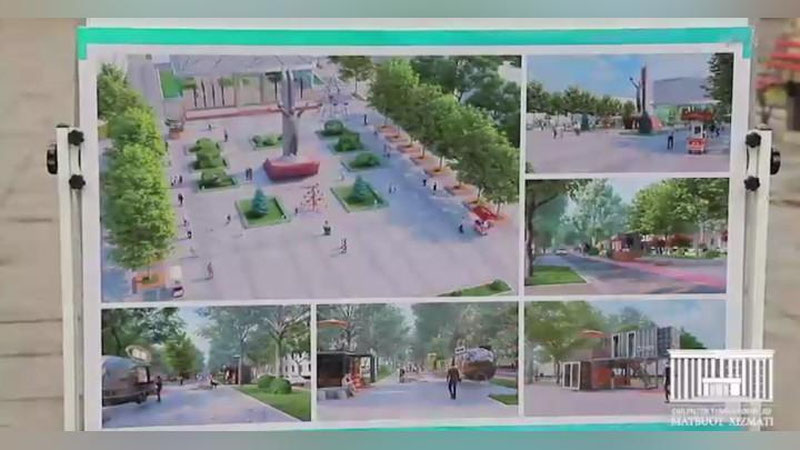 Изрображение 'В Чиланзарском районе начаты строительные работы на аллее Гагарина (видео)'