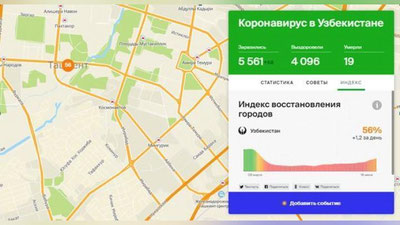 Изрображение 'Рассчитан индекс восстановления Ташкента после строгого карантина'