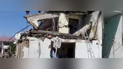 Изрображение 'Названа причина взрыва газа в доме в Нурафшане (фото, видео)'