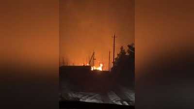 Изрображение 'Ночью в Андижанской области горел производственный цех (видео)'