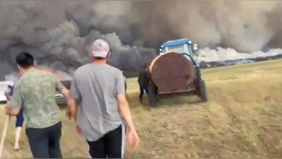 Изрображение 'Площадь пожаров на севере Казахстана превысила 40 тыс. га'