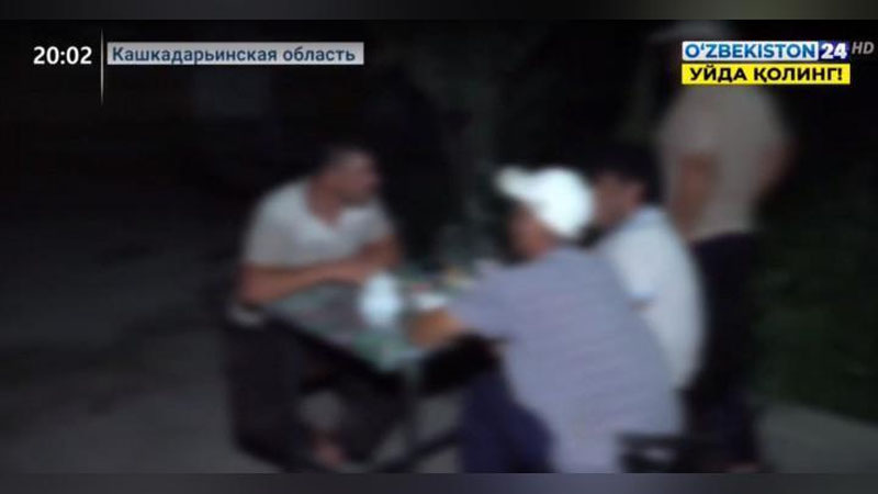 Изрображение 'В Кашкадарье во время ночного рейда нашли работающие самсахону и компьютерный клуб (видео)'