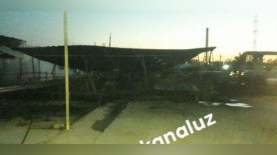 Изрображение 'В результате взрыва баллона с пропаном на заправке в Навои пострадали 4 человека (видео)'