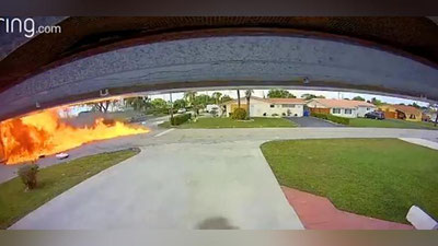 Изрображение 'В США самолет упал прямо на автомобиль: 2 человека погибли (видео)'