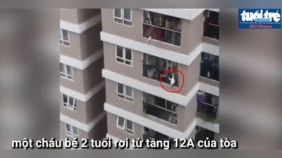 Изрображение 'Вьетнамец смог поймать падавшего с 12-го этажа ребенка (видео)'