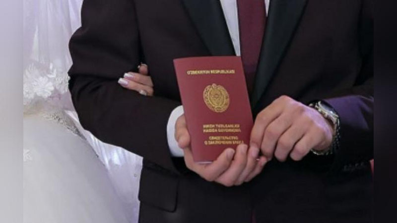 Изрображение 'Самаркандская область лидирует по числу заключенных с начала года браков'