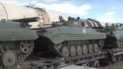 'Qozog`istonning harbiy texnikalari Rossiyaga jo`natilayotgani haqida xabarlar tarqaldi'ning rasmi