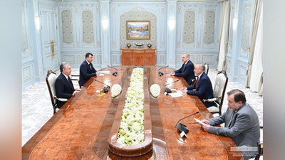 Изрображение 'Президент Узбекистана и губернатор Санкт-Петербурга договорились о "дорожной карте" сотрудничества'