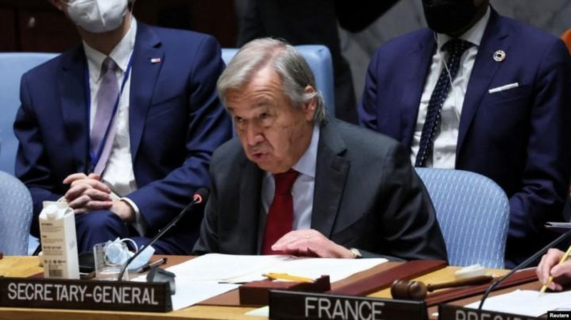 'Ukraina hududlarini anneksiya qilish to`g`risidagi har qanday qaror yuridik kuchga ega bo`lmaydi — BMT Bosh kotibi'ning rasmi