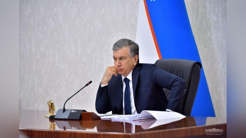 '"Ҳар бир лойиҳадан аҳолига наф борми, қанча одам иш билан таъминланади, деган саволларга жавоб топиш шарт– Шавкат Мирзиёев.'ning rasmi